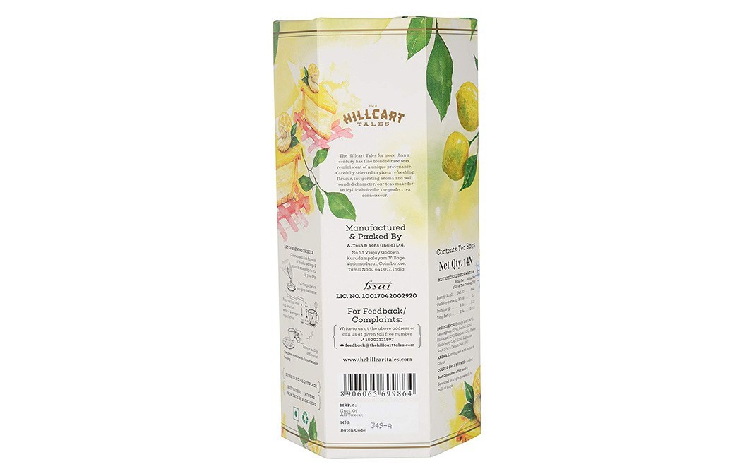 Hillcart Tales Lemon Cake Dessert Tisene    Box  14 pcs